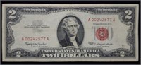 1963 $2 Red Seal Legal Tender High Grade Note