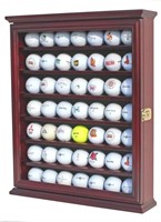 Golf Gift 49-Golf Ball Display Case Cabinet Rack,