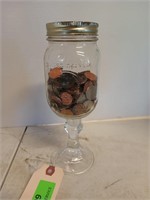 Jar of unknown amount of coins
