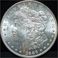 1886 Morgan Silver Dollar Gem BU