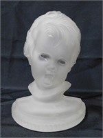 VTG 7" T dimensional youth bust, frosted