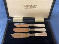 Kirk & Matz Genuine Peal butter knives