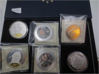 6 commemorative coins