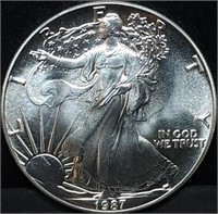1987 1oz Silver Eagle Gem BU