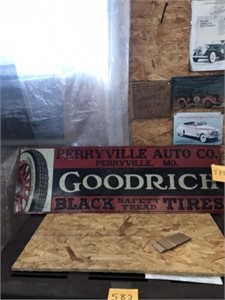 Perryville Auto Company auto sign (metal embossed)