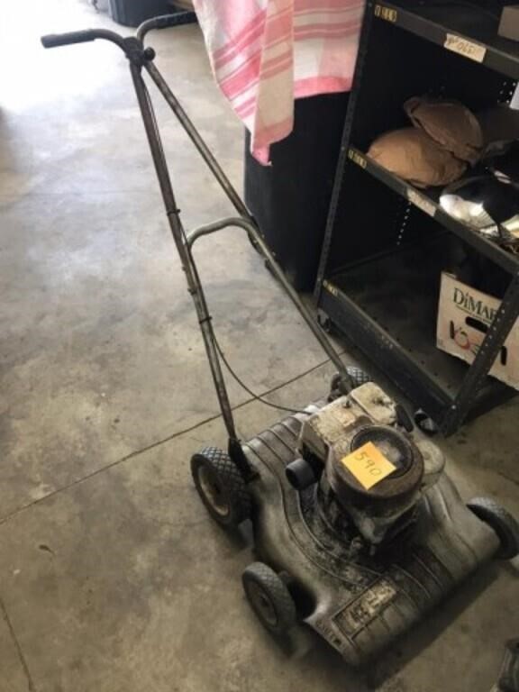 Old Briggs and Straton Push mower