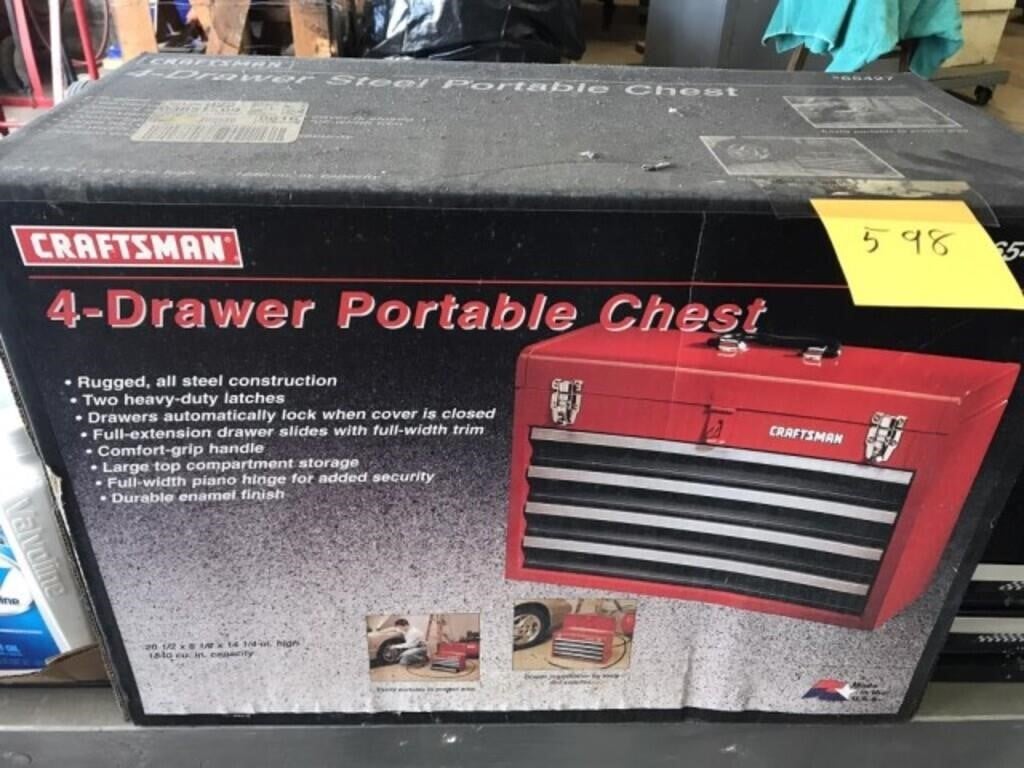 Brand New 4-drawer steel portable Chest