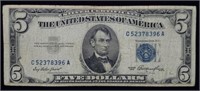 1953 $5 Silver Certificate Nice Note
