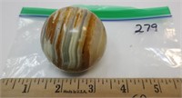 Large marble with flat spot