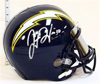 Signed Justin Herbert full size helmet w/ COA