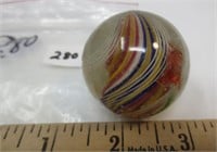 Large swirl marble, some chips