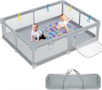 Baby Playpen with Full Play Mat for Babies and