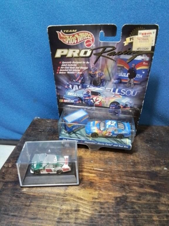 New hotwheels pro number 42 racing car and a