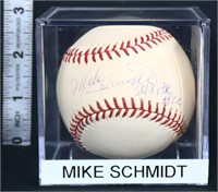 Signed Mike Schmidt baseball w/ COA