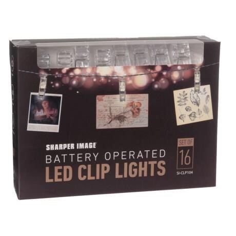 Sharper Image Battery Operated Clip Lights - 16