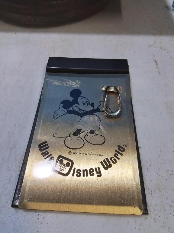 Official Walt Disney World notepad cover