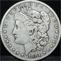 1881 Morgan Silver Dollar