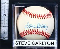 Signed Steve Carlton baseball w/ COA