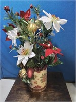 Round holiday table decoration 16 inches tall