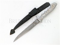LONG CLIP-POINT KNIFE AND SHEATH