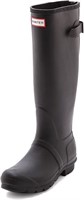 HUNTER Women's Rain Boot, Black, 7 us