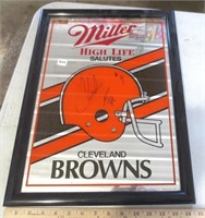 Signed Cleveland Browns/Miller High life picture
