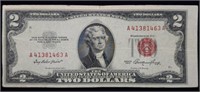 1953 $2 Red Seal Legal Tender High Grade Note