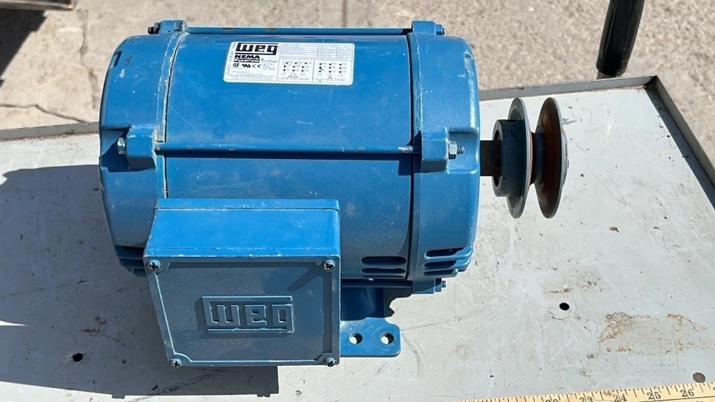 3 Phase, 3hp Electric Motor.