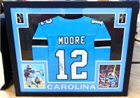Framed signed DJ Moore Carolina jersey w/ COA