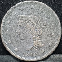 1840 US Large Cent