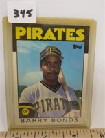 Barry Bonds baseball card, Pittsbury Pirates