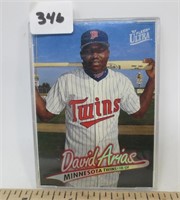 David Arias Rookie card, Minnesota Twins