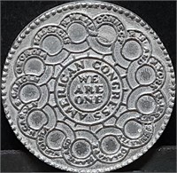 1776 Pewter Continental Fugio Dollar Replica Coin
