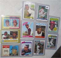 11 baseball cards