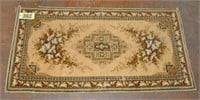VTG 68" x 35" flat weave rug