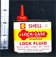 Vintage 4oz Shell Lock Ease oiler can