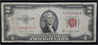 1953 B $2 Red Seal Legal Tender STAR Note