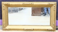 Vintage rectangle gold framed mirror