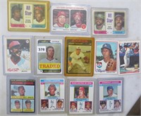 12 baseball cards