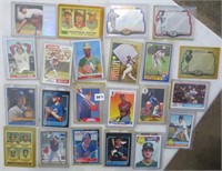 22 baseball cards