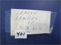 League Leaders 70's & 80's, approx 150 cards