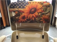 American Flag & Sunflowers mailbox cover W/ straps