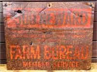 Vintage metal Farm Bureau Member sign, see pics