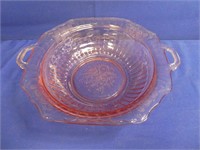 Pink Depression Glass Bowl