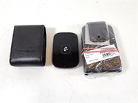 GUC Blackberry Device w/Black Leather Holsters x3