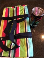 CAN SHIP:Thirty-One LargeUtilityTote W/ TumblerCup