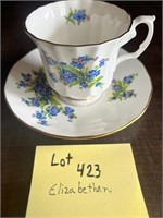 Tea Cup Saucer Set STAFFORDSHIRE Elizabethan