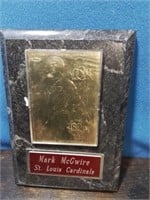 Mark McGuire St. Louis Cardinals gold baseball