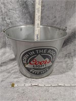 Coors Beer Metal Bucket