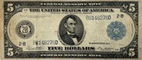 1914 U.S. $5 LARGE NOTE